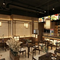 Thiết kế nhà hàng sushi 54m2 Vin Ocean Park 1  